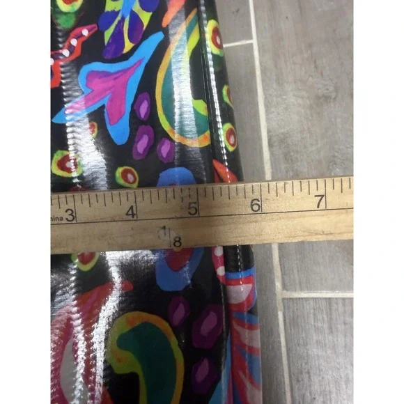 Consuela Tote Bag Womens Large Multicolor Floral Plastic Shoulder Shopper - Picture 10 of 10